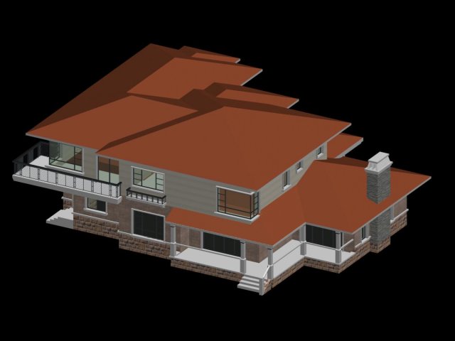 City – alone Villa 11101 3D Model