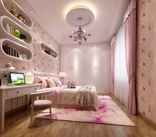Deluxe master bedroom design 200 3D Model
