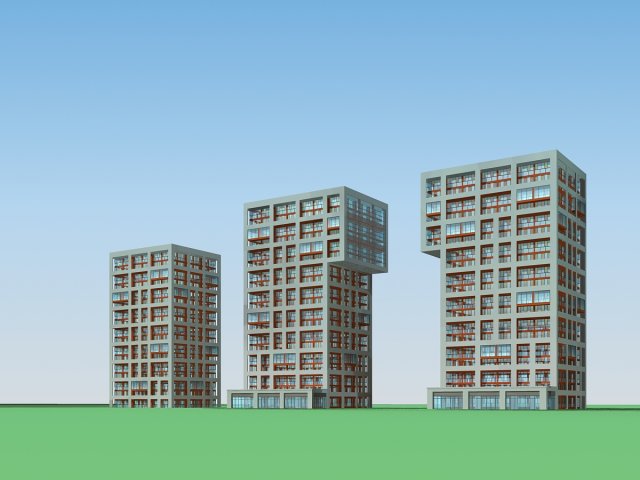 City planning office building fashion design – 116 3D Model