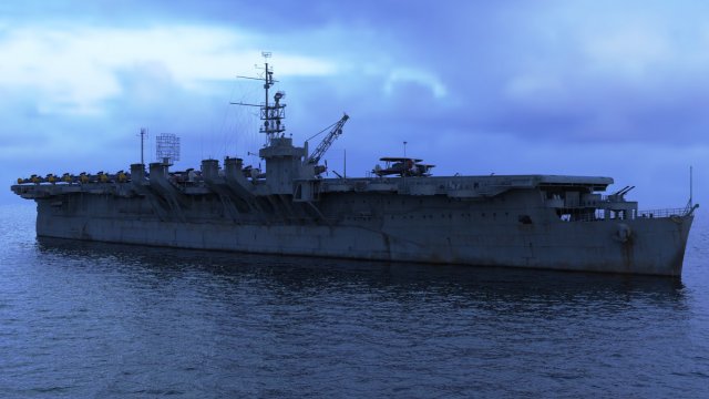 USS Independence CVL-22 3D Model