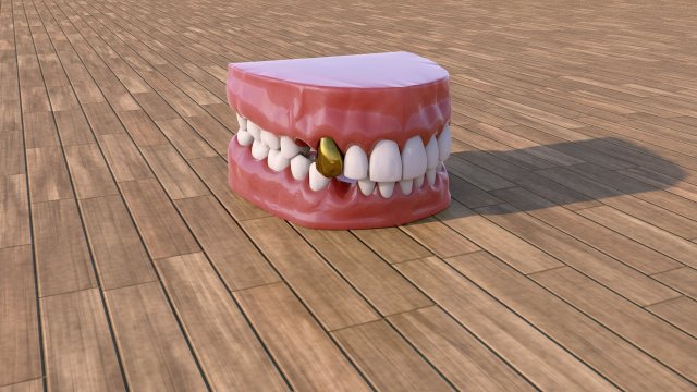 Pirate denture 3D Model