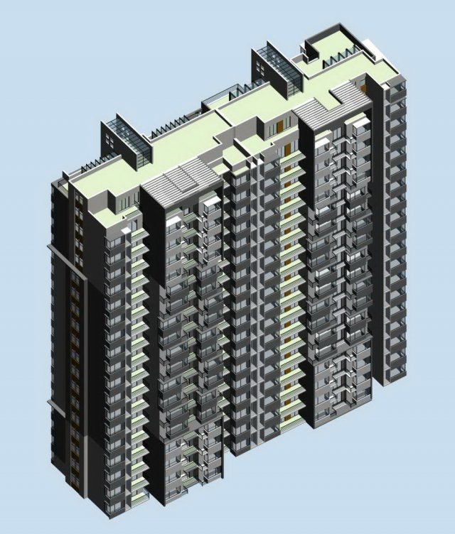 City government office building architectural design – 51 3D Model