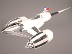 Naboo Police Royal Starship Star Wars 3D Model