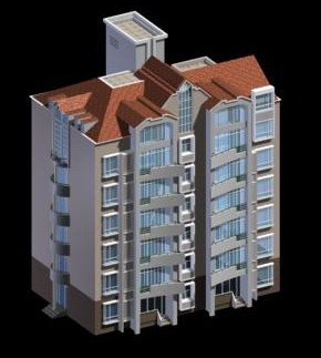 City Residential Garden villa office building design – 524 3D Model