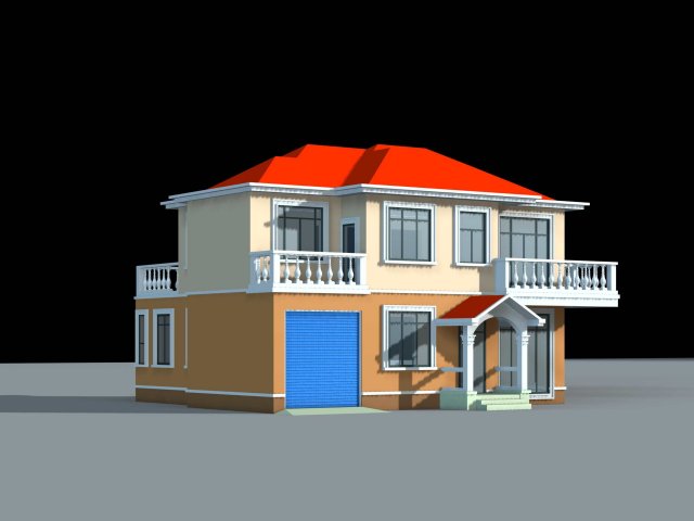 City – alone Villa 1118 3D Model