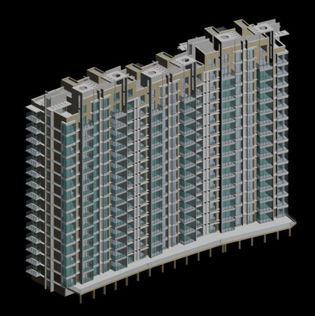 City government office building architectural design – 342 3D Model