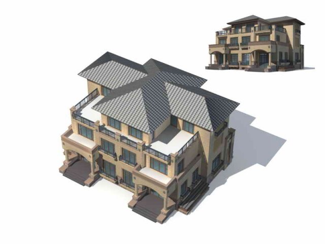 City – Villa 1170 3D Model