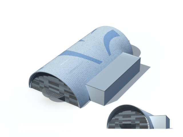 City office building construction avant-garde design hotel – 216 3D Model