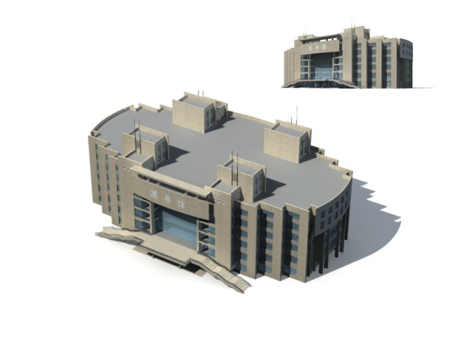 City office building construction avant-garde design hotel – 220 3D Model