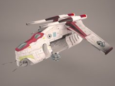 Republic Gun Ship Star Wars 3D Model