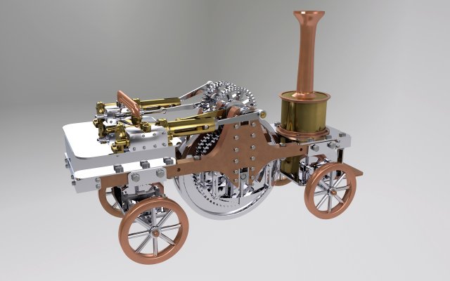 Patrick Stirling Traction Engine 3D Model