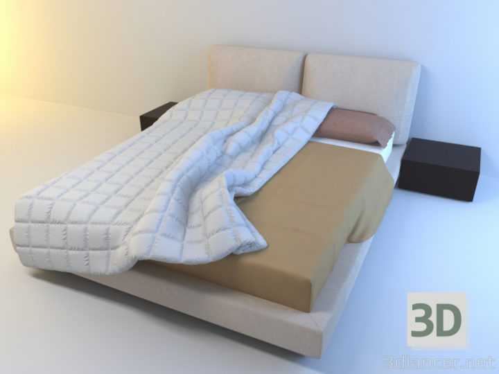 3D-Model 
Double bed