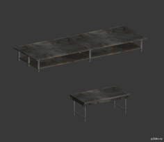 Lab Table (big & smal) 3D Model