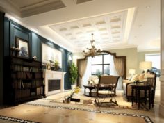 European-style living room design 38 3D Model