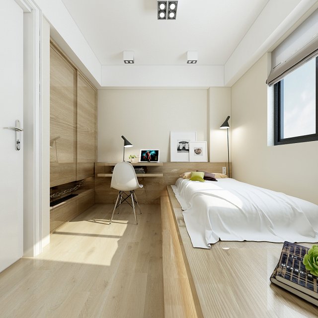 Deluxe master bedroom design 22 3D Model
