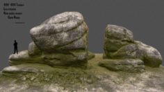 Mossy rocks 3D Model