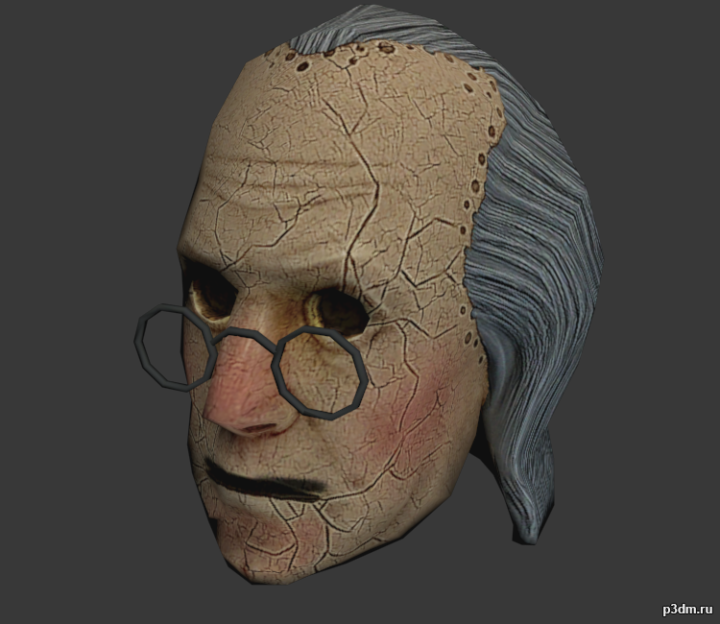 Crasy Mask Franklin 3D Model