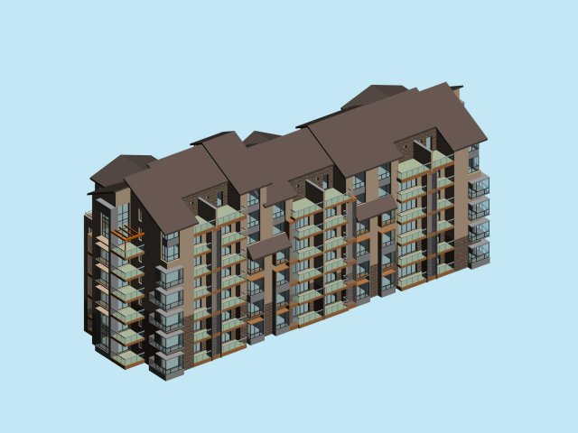 City Residential Garden villa office building design – 177 3D Model