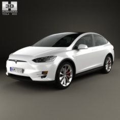 Tesla Model X 2016 3D Model