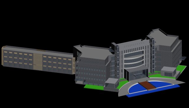 City planning office building fashion design – 155 3D Model