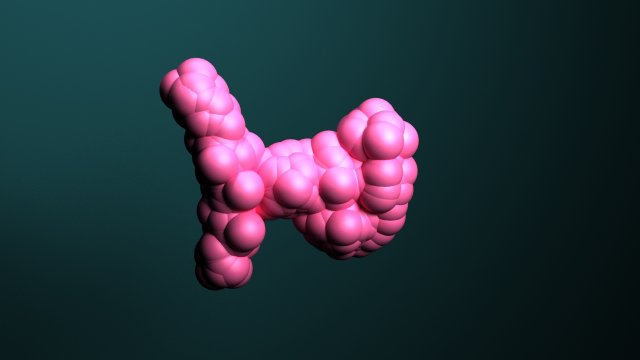 Protein molecules 3D Model