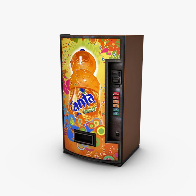 Vending Machine Fanta 3D Model