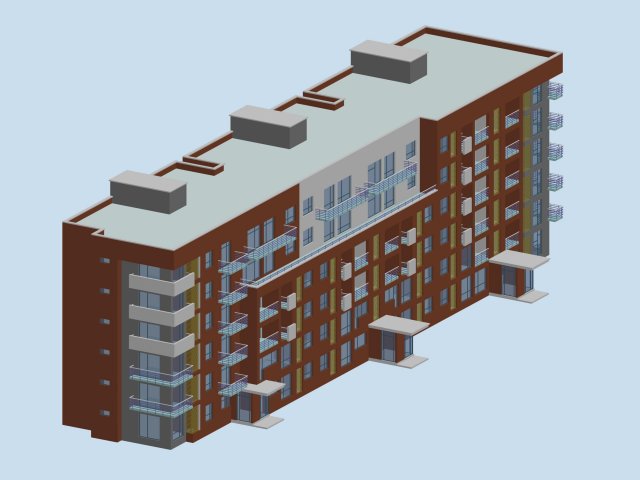 City Residential Garden villa office building design – 193 3D Model