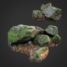 3d scanned nature stone 033 3D Model