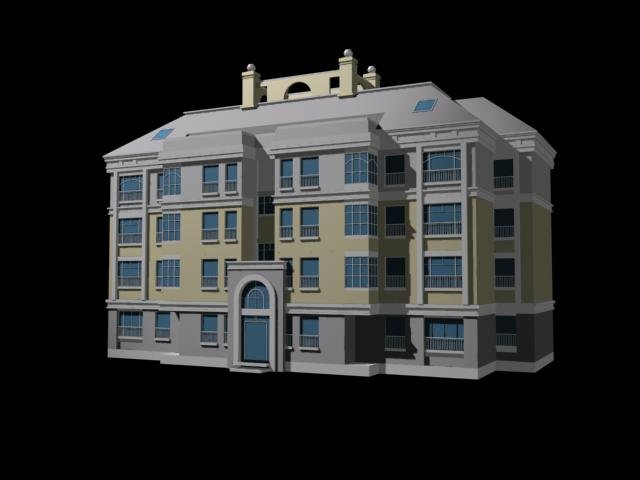 City Residential Garden villa office building design – 355 3D Model