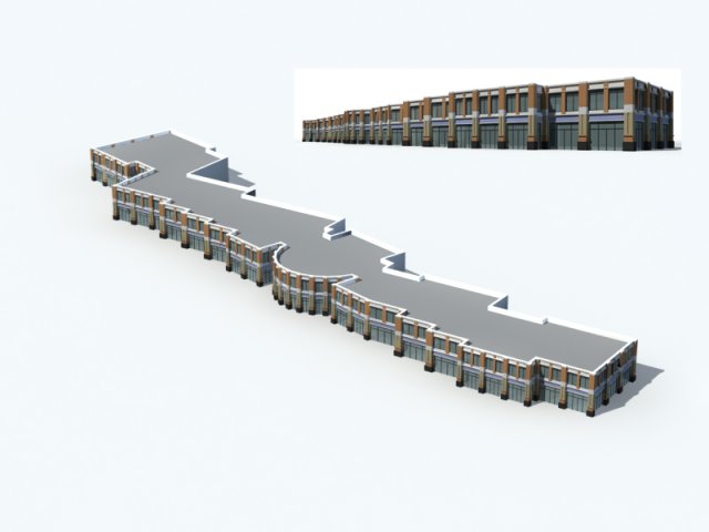 City office building construction avant-garde design hotel – 5684 3D Model