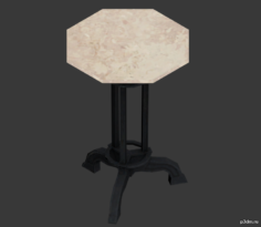 Pedestal Table 3D Model