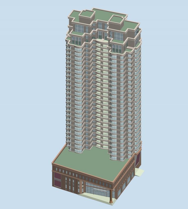 City government office building architectural design – 50 3D Model