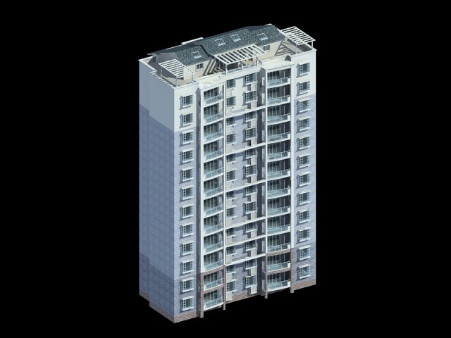 City government office building architectural design – 321 3D Model