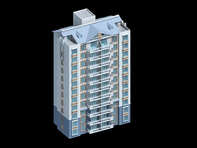 City government office building architectural design – 322 3D Model