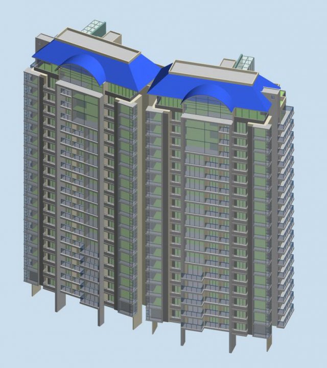 City government office building architectural design – 218 3D Model