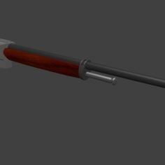 M1907 Winchester Self-Loading Rifle						 Free 3D Model