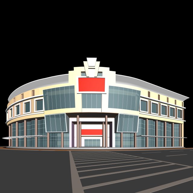 City planning office building fashion design – 163 3D Model