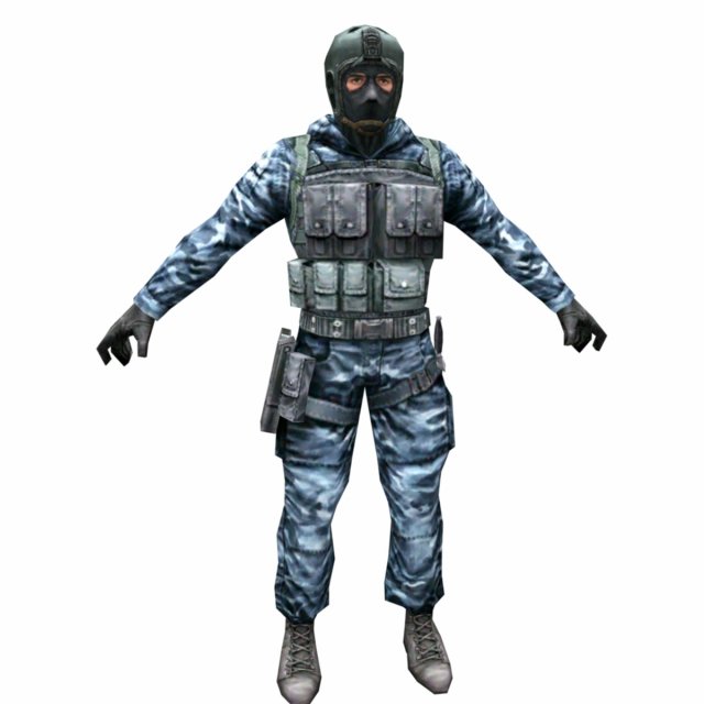 R5 Face mask Army Soldier 3D Model