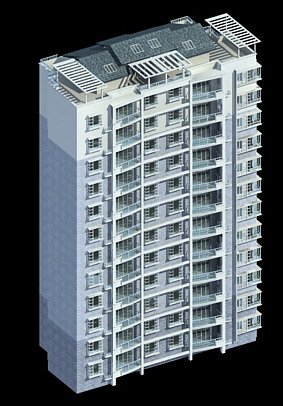 City government office building architectural design – 315 3D Model
