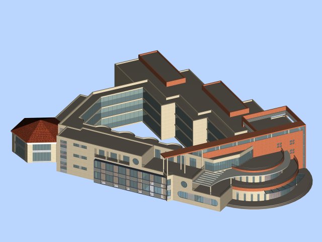 Kindergarten happy city office buildings – 26 3D Model