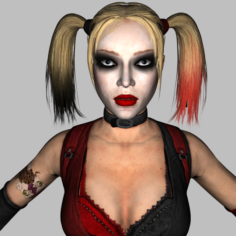 Harley Quinn Realistic 3D Model