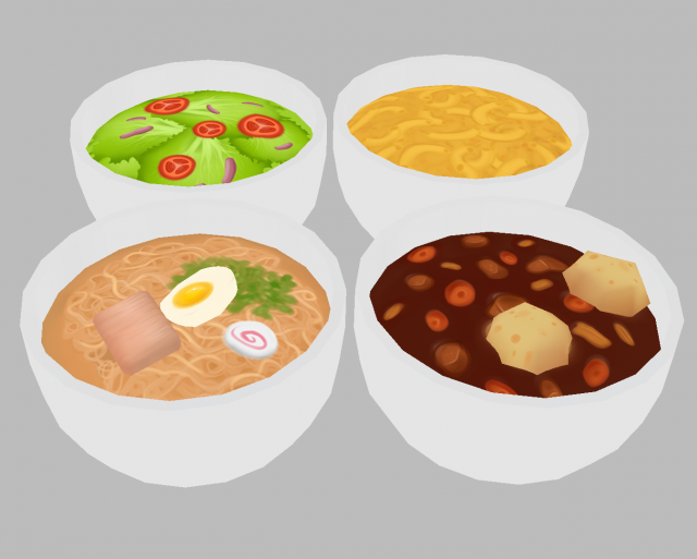 Food Pack – Low Poly Hand Painted 3D Model