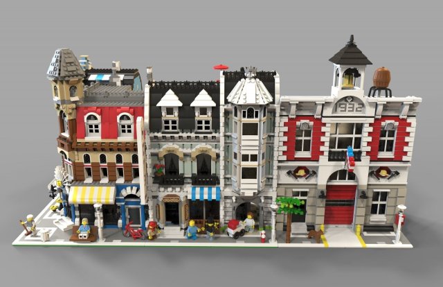 Lego City VR – AR – low-poly 3D Model