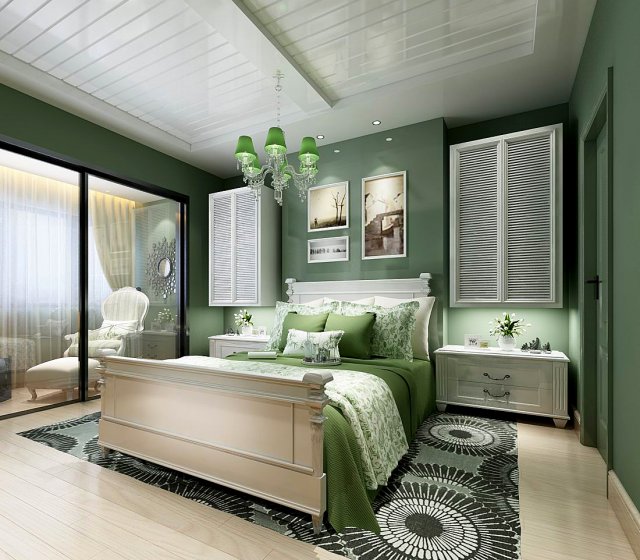 Deluxe master bedroom design 153 3D Model