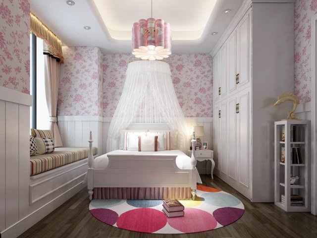 Deluxe master bedroom design 133 3D Model