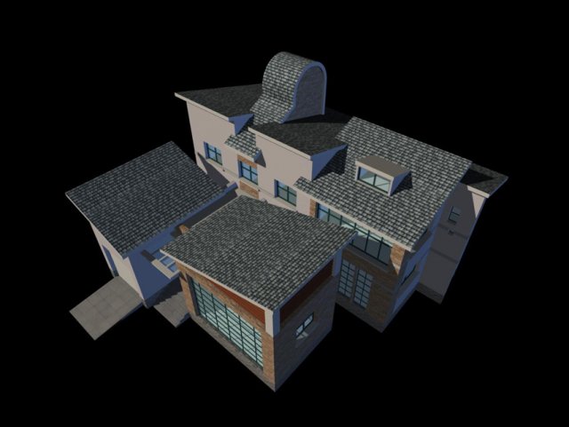 City – alone Villa 1164 3D Model