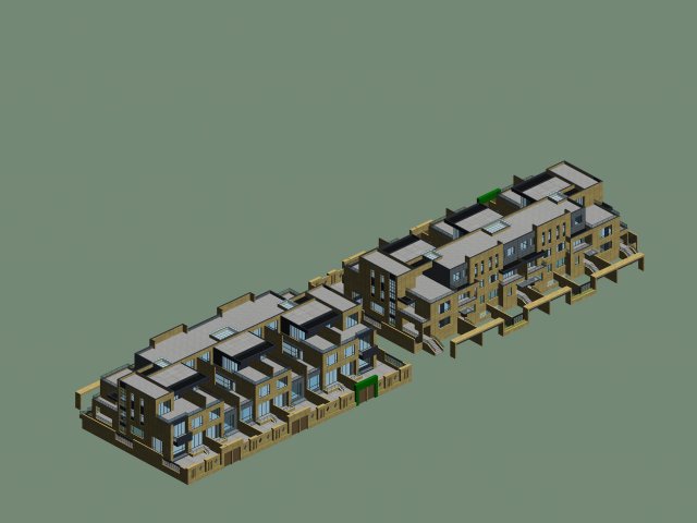 City – stylish townhouse 20 3D Model