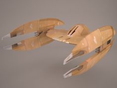Trade Federation Droid Star Fighter Star Wars 3D Model