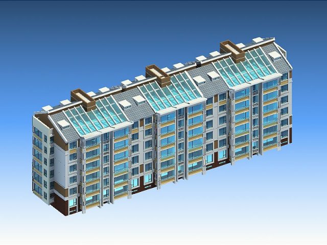 City Residential Garden villa office building design – 495 3D Model