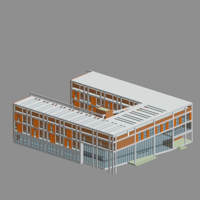 City planning office building fashion design – 218 3D Model